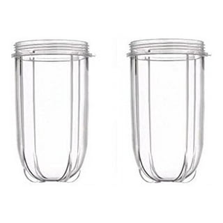 Replacement 16oz tall cup and 12oz short cups set for Magic  bullet,MB1001/MB 1001B/MBR-1701 /MBR-1702 /MBR-1101 /MB-BX1770-02/MBR-030  Fits Original