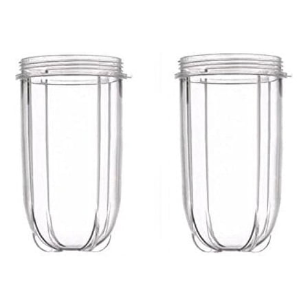 Blendin 2 Pack Replacement Blender Pitchers with Bullet Blender Juicer, Clear, 0.12 lbs