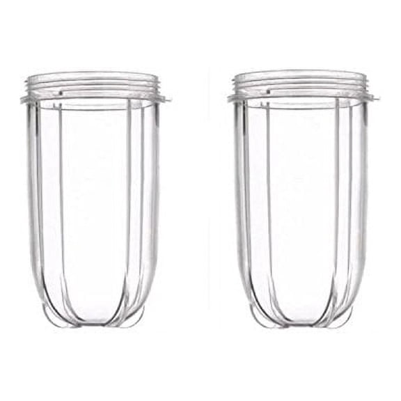 Blendin 2 Pack Replacement Blender Pitchers with Bullet Blender Juicer, Clear, 0.12 lbs