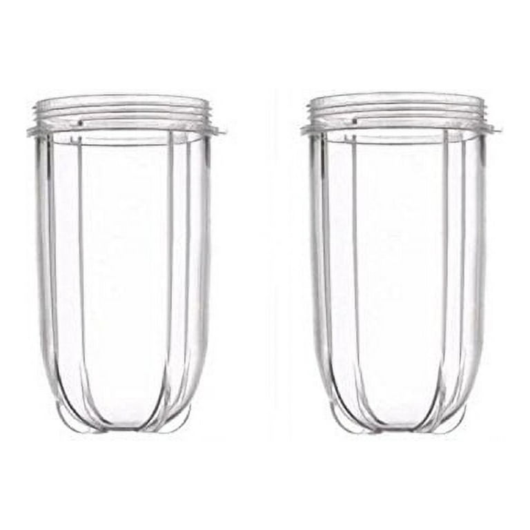  16OZ Replacement Cup and 12OZ Short Cup with Lip Ring and  Stay-Fresh Lid Replacement Cups Set Fits for Magic Bullet Blender Cups  MB1001 Series : Home & Kitchen