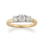 1 Ctw Ppf Ring, Size 5-14kt
