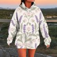 thumbnail image 2 of Bovemsi Sweatshirt for Women Women's Casual Cherry Loose Fit Stylish Hoodie With Pocket Comfort Hoodie, 2 of 9