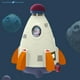 thumbnail image 4 of Juguetes para piscina, juguetes para bebés y niños pequeños: nuevo cohete espacial giratorio volador de agua, juguete acuático para exteriores, cohete volador de agua para niños, modelo de cohete gira, 4 of 5