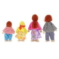 thumbnail image 3 of Kokiya 4pcs 1/12 Scale DollHouse Miniature People Figures Wooden Dolls Family Mini Life, 3 of 9