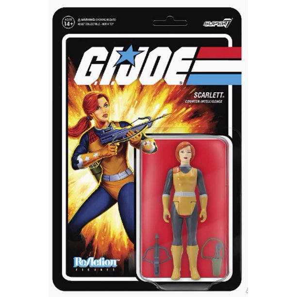 Figuras de reacción Super7 GI Joe Duke Bazooka Baroness Scarlett Lady Jaye Modelo coleccionable Tarjeta colgante retro Juguetes de moda Regalo