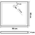 thumbnail image 2 of vidaXL Shower Base Pan with Center Drain Shower Tray Bath Pan ABS Rectangular, 2 of 7