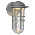 thumbnail image 2 of WAC Lighting Steampunk 13" 1-Light Aluminum Indoor/Outdoor Wall Light in Bronze, 2 of 5
