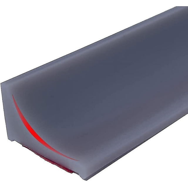 Tapón de barrera de presa de agua para umbral de ducha de 39 pulgadas para la parte inferior de la puerta de la ducha sin marco, protector contra salpicaduras de agua de fregadero de silicon