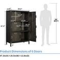 thumbnail image 3 of Yizosh Metal Locker with Lockable Doors, Industrial Steel Storage Lockers for Employees - Locker Storage Cabinets for School, Gym, Home, Office, Garage, 3 of 16