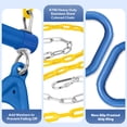thumbnail image 3 of Swing Set LadyRosian 17 anillos de gimnasio con forma de trapecio, 110 kg, color azul, 3 of 8