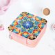 thumbnail image 5 of Drinestone Mosiac Portable Zipper Case 5D Diy Caja Almacenamiento PU Patrón Vintage Forma Especial para Collares Pendientes, 5 of 9