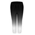 thumbnail image 6 of Diufon Womens Yoga Capris Pant Cutout Bottom Gym Leggings Plus Size Stretch High Waisted Tight Trouser (XX-Large, Black), 6 of 7