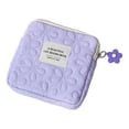 thumbnail image 3 of Esquirla Sanitary Napkin Storage Bag Compact Small Cosmetic Bag for Ladies Girls Coin Purple, 3 of 8