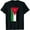 Black, variant on Hashemite Kingdom of Jordan Amman Distressed Flag Womens T-Shirt Black Small
