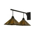 thumbnail image 2 of Meyda Tiffany 150905 Prairie 2 Light 18" Tall Wall Sconce - Bronze, 2 of 4