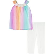 Kids Headquarters Girls 2T-4T 2 Piece Legging Set Multi 4T
