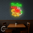 thumbnail image 2 of C-CRAFT Italian Food Led Neon Sign 27 inches for Italian Restaurant Wall Art Decoration, Opening Gift, 2 of 4