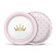 PRINCESS KINGDOM 8 Paper Plates 18 CM | Princess Baby Shower | Girl Birthday Party Gift Box | Girl Party Supplies