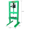 thumbnail image 2 of 6 Ton Hydraulic Press, Benchtop Hydraulic Shop Press, H-Frame Garage Floor Press with Press Plates, Adjustable Working Table Height, Hydraulic Shop Press for Car Repair and Garage, 2 of 14