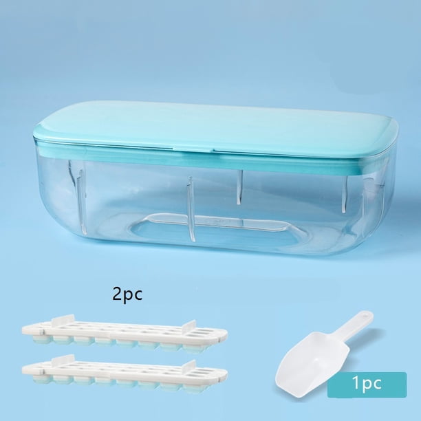 Bandeja de cubitos de hielo de silicona de gran capacidad: molde de hielo flexible for un fácil almacenamiento de hielo y una rápida fabricación de hielo