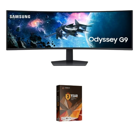 Samsung LS49CG954ENXZA 49 Inch Odyssey G9 DQHD Curved Gaming Monitor with 2 Year Amber Protection Plan (2024)