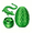 green, variant on 3D Printed Dragon Statue, 1 Count Colorful Gradient Design Dragon Egg Ornament, Stuffing Easter Eggs, Creative Desktop Decoration for Home Office, Home Decor Supplies, Collectible Figurines