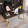 thumbnail image 4 of Italian Slate Office Desk Write Workbench Simplicity Luxury Office Desk Home Reception Executive Escritorio Furniture QF50OD My Lux Decor Round, 4 of 12