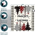 thumbnail image 3 of Christmas Buffalo Plaid Mailbox Covers Magnetic Standard Size 21"x18" Winter Welcome Tree Mailbox Wraps Xtmas Snowflakes Post Letter Box for Holiday Outdoor Decoration, 3 of 6