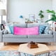 thumbnail image 5 of Almohada Cojín Abrazable Pelo Largo Suave Decorativo Colores Coral, 5 of 6