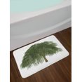 thumbnail image 2 of Willow Tree Bath Mat, Weeping Branches with Joyous Leaves Botanical Theme, Plush Bathroom Decor Mat with Non Slip Backing, 29.5" X 17.5", Green Olive Green, by Ambesonne, 2 of 2