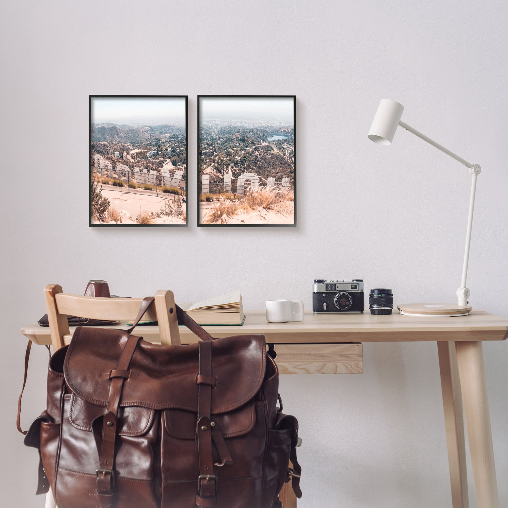 Stupell Indtries Film Capital West Coast Hills Cityscape,11 x 14,Design by Natalie Carpentieri​