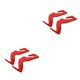 thumbnail image 4 of Scienceny Suspensión trasera del asiento del vehículo Ganchos de camión Colgando Bolso Monedero Abrigos Sujetador de la chaqueta Sujetador Interior del 2 uds rojo 2piezas Scienceny CBP312573, 4 of 5