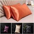 thumbnail image 3 of Pillow Case 100% Silk Quality Slip Solid Color Two-Sided Bedroom Decoration, 3 of 6