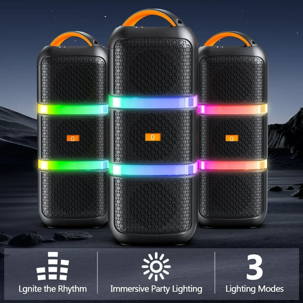 JYX Bluetooth Party Speaker, Outdoor Portable Speaker, Three 4