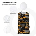 thumbnail image 3 of Pofeuu Yellow Excavator Print Basketball Jersey, Shirts for Men Youth Basketball Jersey Crew Neck-Large, 3 of 6