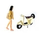 thumbnail image 3 of 64 Figuras Chica Motocicleta Hugo de Resina Amarillo, 3 of 10