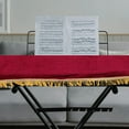 thumbnail image 4 of UPOUART 2Pcs Dark Red Velvet Dust Covers for Keyboard Electric Piano Protector Accessories, 4 of 6