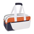 thumbnail image 3 of DYNWAVECA Badminton Bag Tennis Bag Large Capacity Zipper Closure Racket Carrying Bag Badminton Racket Handbag for Professional Athletes White Orange, 3 of 10