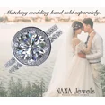 thumbnail image 3 of NANA Jewels 2ct Pure Brilliance Zirconia Halo Engagement Ring-Round Cut-April-10, 3 of 7