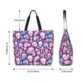 thumbnail image 6 of Fuzoiu cartoon rainbow Skull Print Tote Bags for Women,Shoulder Bag, Gym Tote,Top Handle Ladies Shoulder Bags for Work Beach Travel and Shopping Grocery, 6 of 9