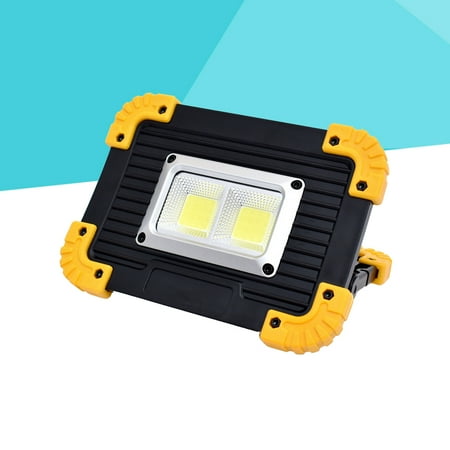 

FRCOLOR 20W COB Bright Light Working Light Rechargeable Work Lamp Floodlight Portable Searchlight Emergency Light (Without Battery)