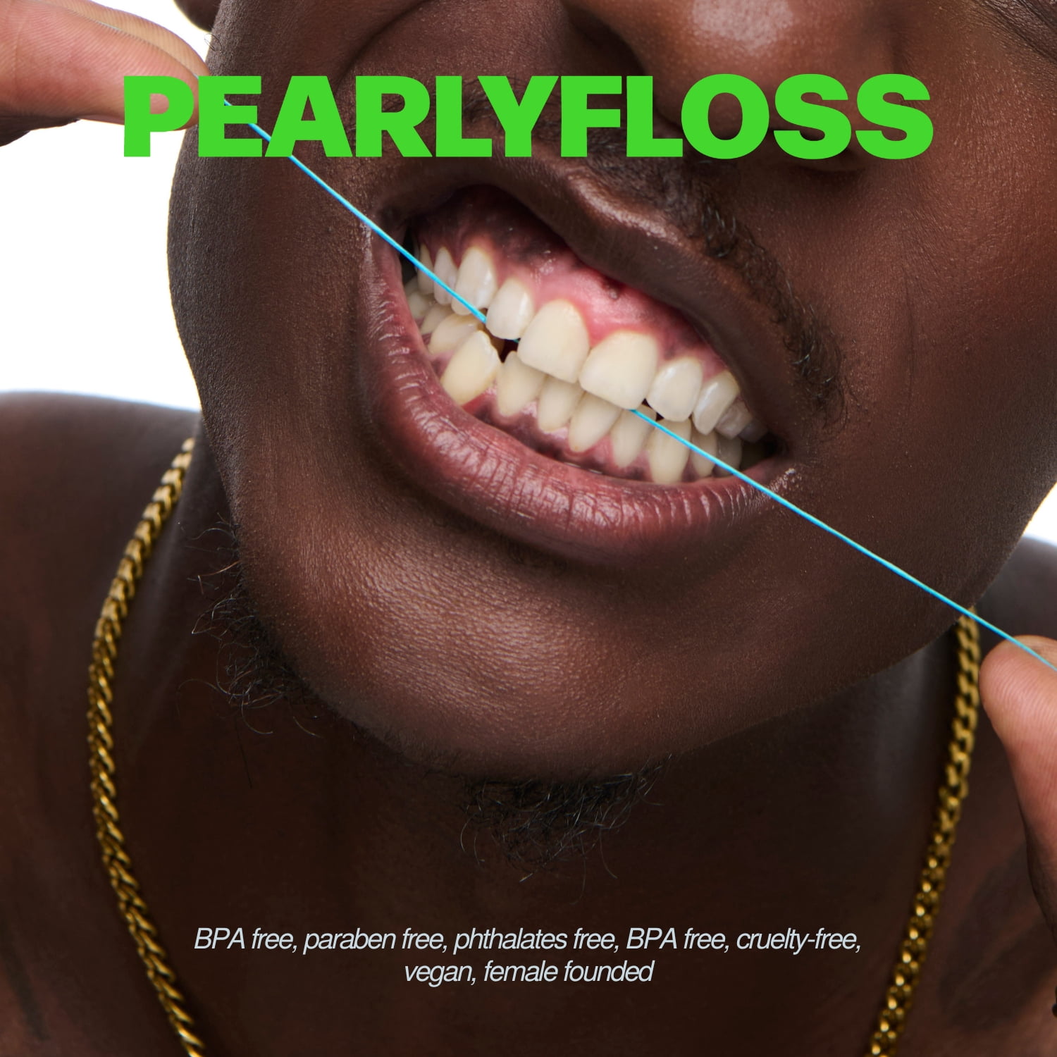Pearlyfloss Mint Dental Floss, 33 Yards