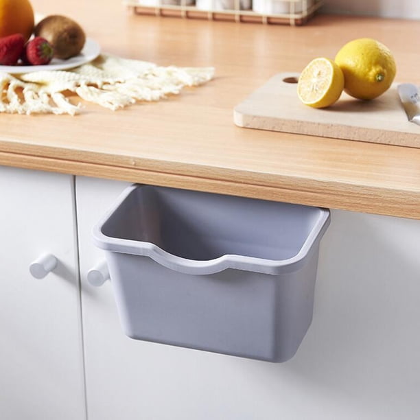 pequeña sa de Cocina de Bote de Escritorio Contenedor de Almacenamiento , blanco BLESIY Cestos de basura