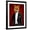 Black Frame, variant on Art.com Fox in Evening Suit Portrait Stretched Canvas Print Wall Art by Fab Funky, 12" x 16"