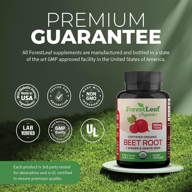 ペルシー Forest Leaf Organic Beet Root Supplement with Ginger & Grape