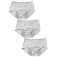 thumbnail image 2 of Gustave Women Period Underwear Leakproof Breathable Hipster Panties Menstrual Postpartum Comfort Cotton Protective Briefs Underpants for Teen Girls, 3 Pack, 2 of 7