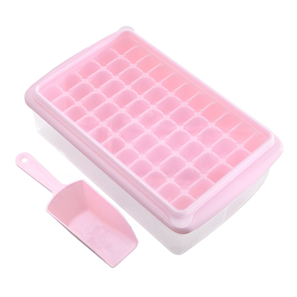InnOrca Ice Cube Tray with Lid and Storage Bin for Freezer, Easy-Release 55  Mini Nugget Ice Tray with Spill-Resistant Cover,Container, Scoop, Flexible  Durable Plastic Ice Mold & Bucket, BPA Free,Green 