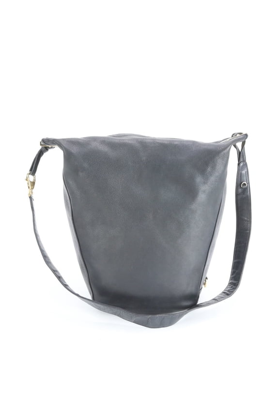 Pre-Owned Bally B Logo Leather Shoulder Bag, One-Shoulder Tote Handbag, Black, Women's