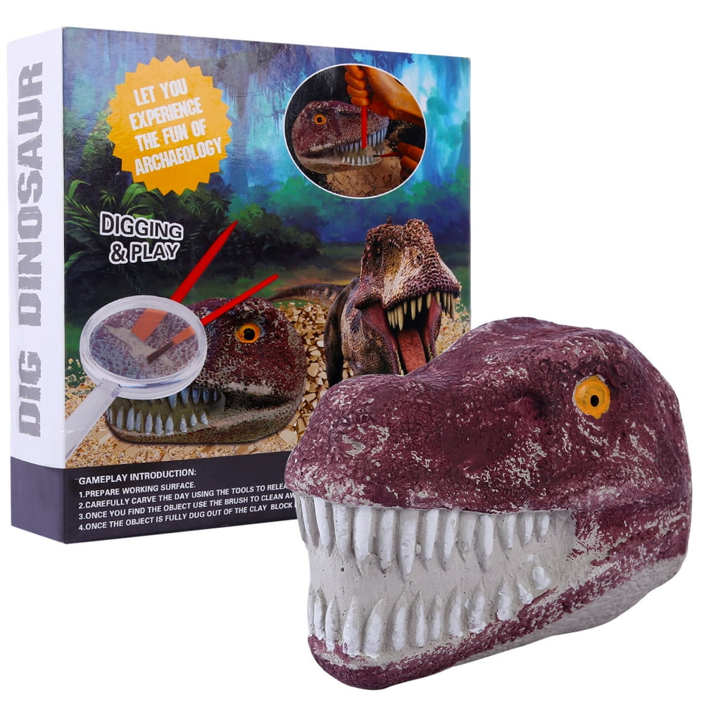 Children Dinosaur Teeth Claws Stone Archaeology Excavation Toys