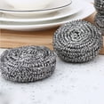 thumbnail image 5 of Worgeous  6 Pcs Steel Wool Cleaning Ball Spiral Scrubbers Kitchen Pot, 5 of 8